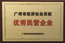 广州市经济社会贡献优秀民营企业
